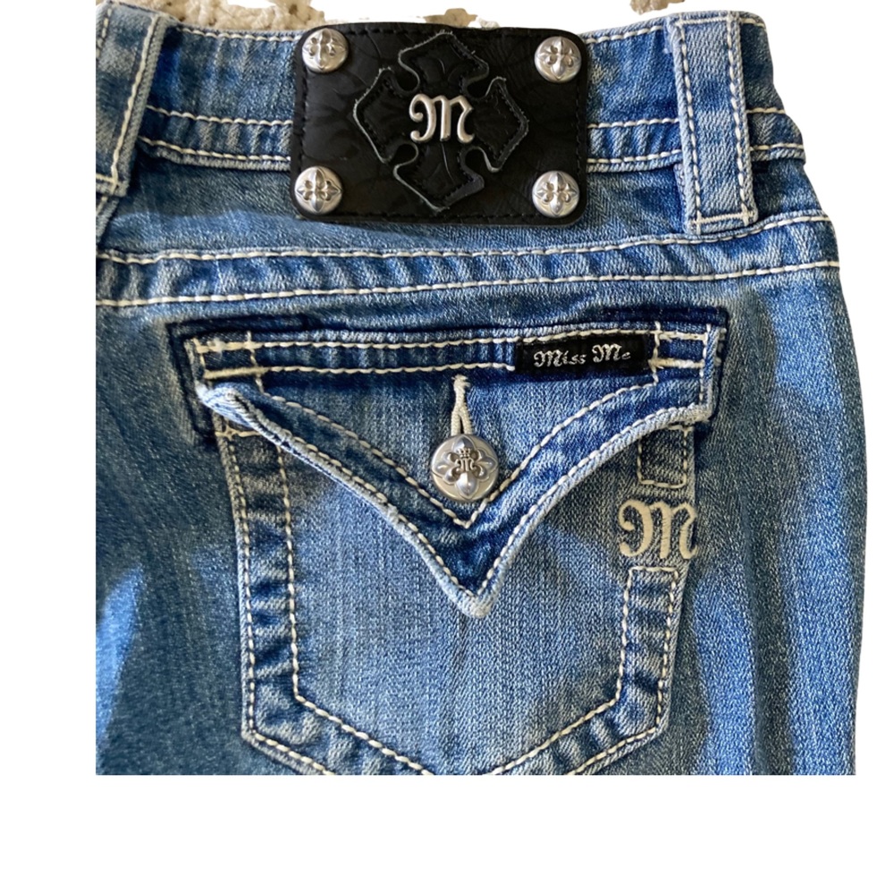 Miss Me Women's Skinny Jeans - Blue - Picture 9 of 10